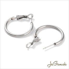 Kruhové naušnice CHIRURGICKÁ OCEĽ 25mm, 2ks (CH1769)